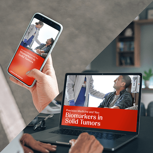 Digital patient guide on biomarkers in solid tumors available on smartphone and laptop devices