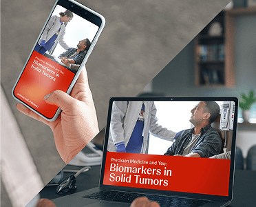 Digital patient guide on biomarkers in solid tumors available on smartphone and laptop devices